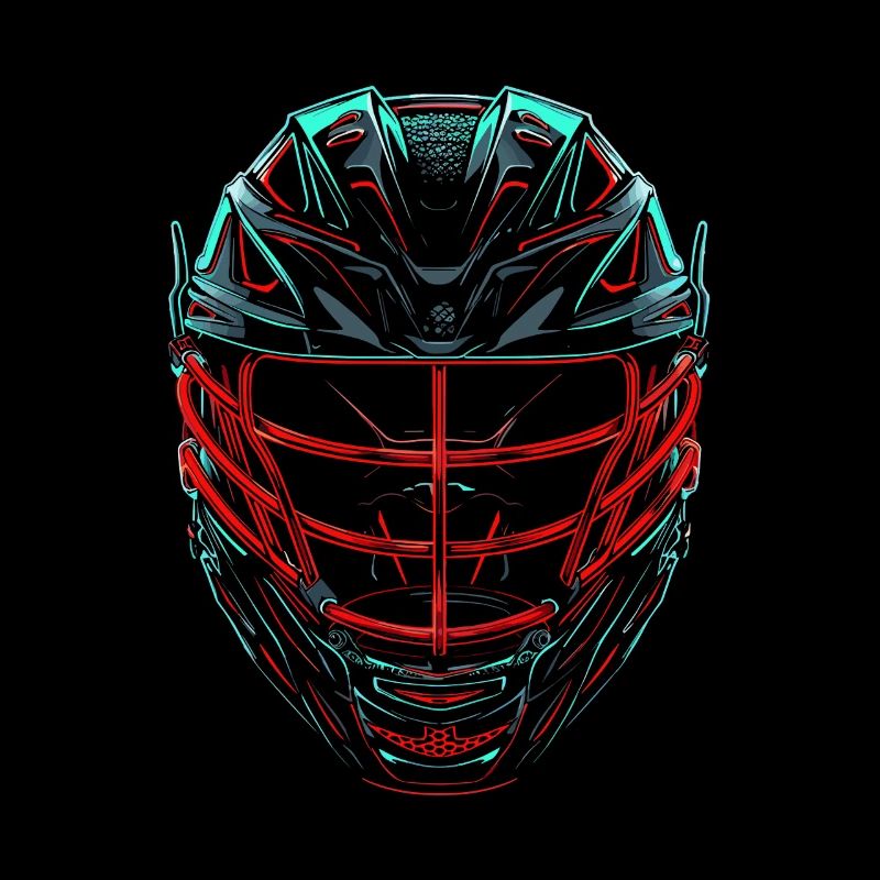 Lacrosse Helmet Retrowave