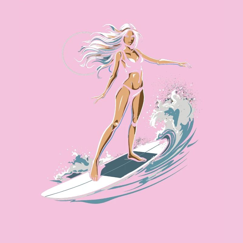Graphique de surfeuse