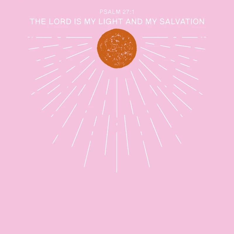 Sonne Bibelvers Psalm 27:1 Glaube Christlich