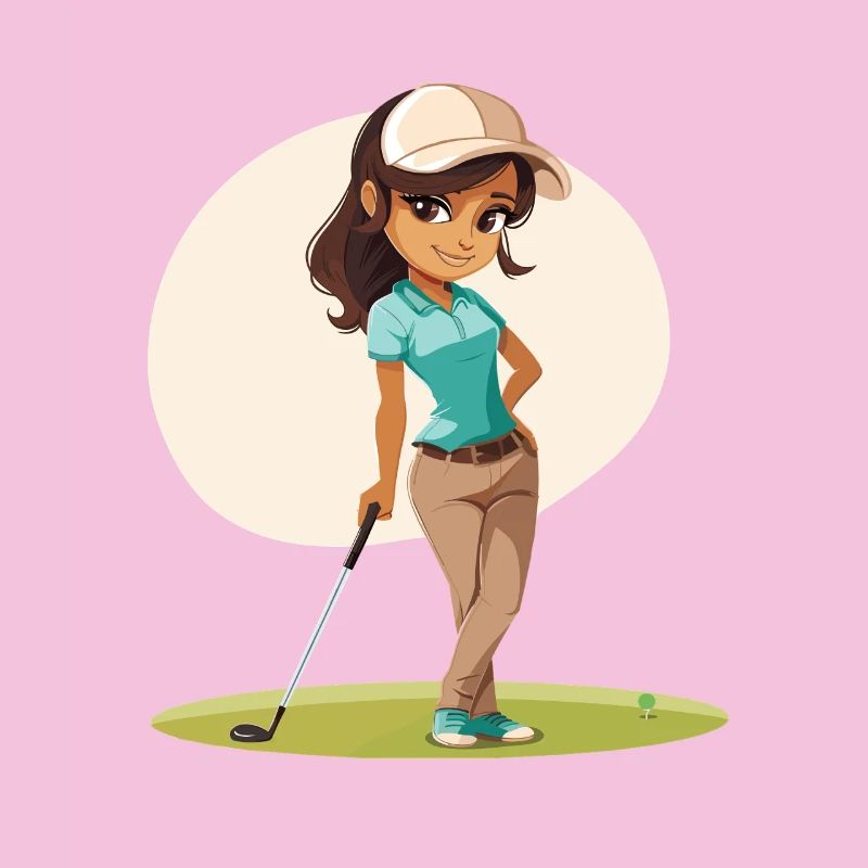 Female Golfer Comic