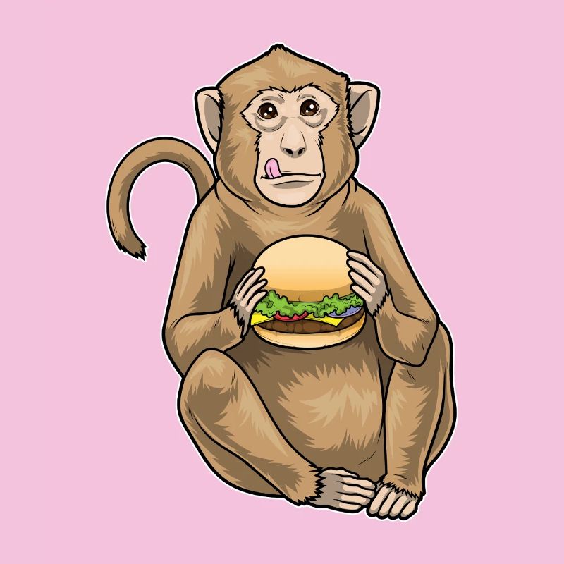 Cheeseburger de singe