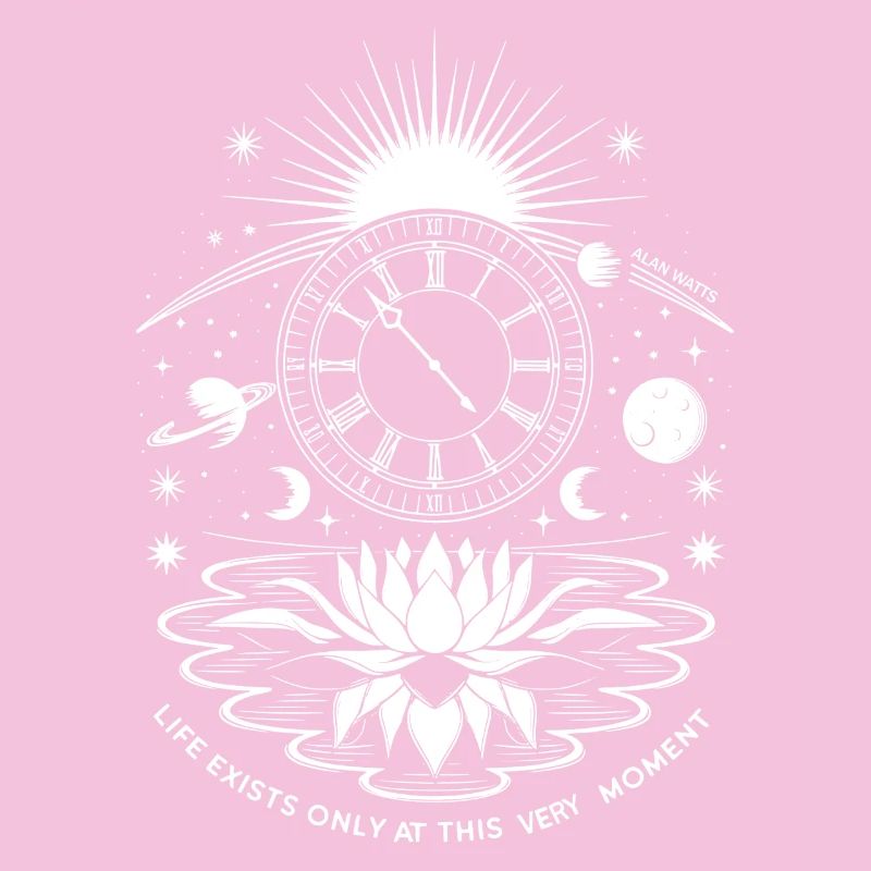 Present Moment | Alan Watts Lotus Design