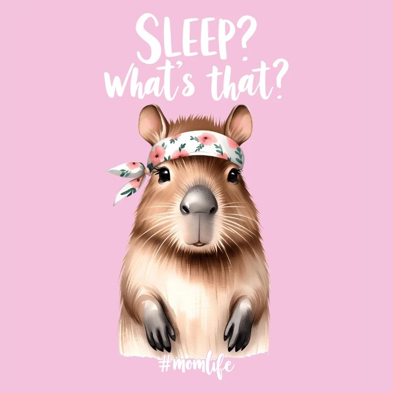 Schlaf? Was Ist Das? Capybara Mutter Mama Geschenk