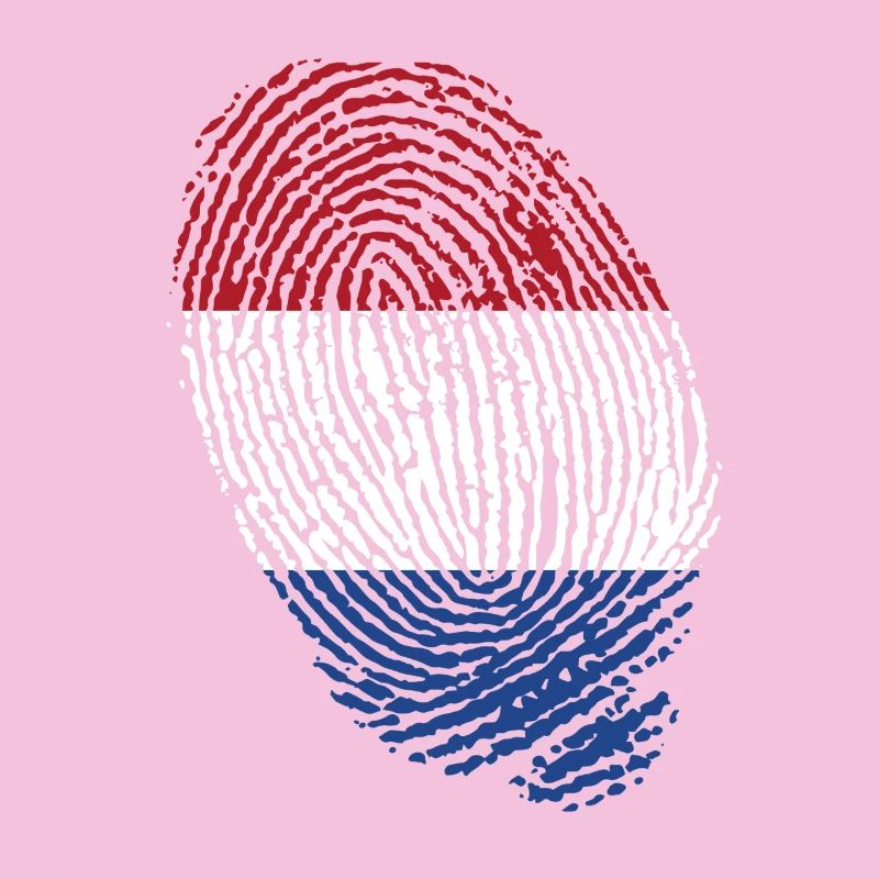 Netherlands flag fingerprints