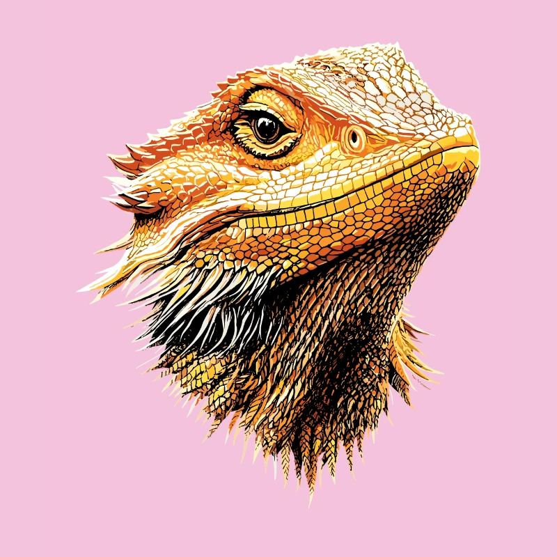 Bartagame Echse Bearded Dragon Süße Bartagamen