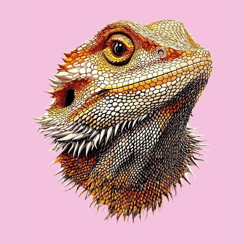 Bartagame Echse Bearded Dragon Süße Bartagamen