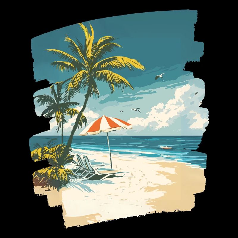 Strand Palmen Sonne Sommer