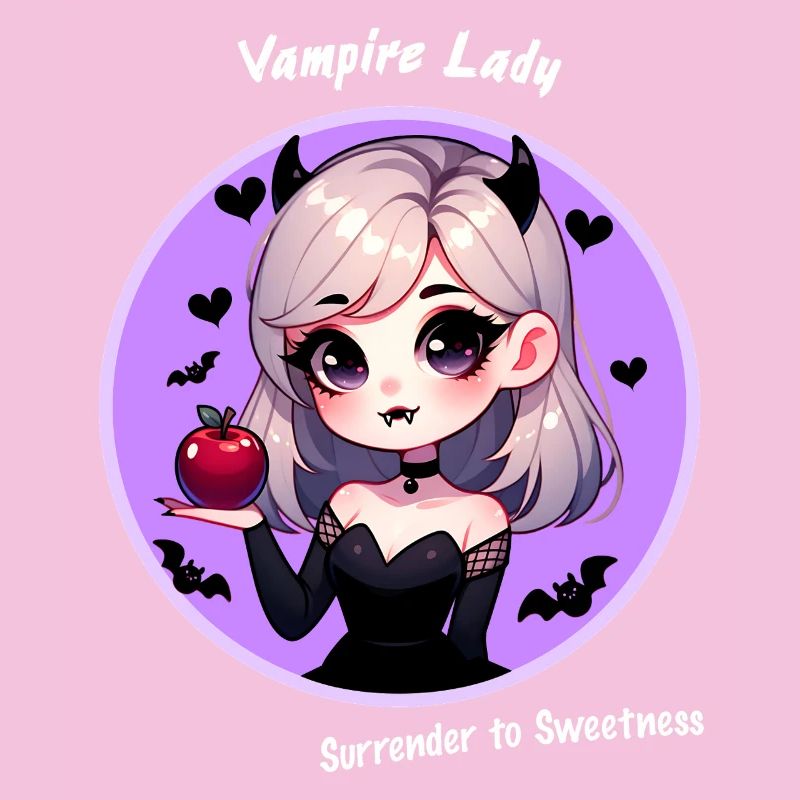 Cute Vampire Lady Kawaii Helloween Girl Devil