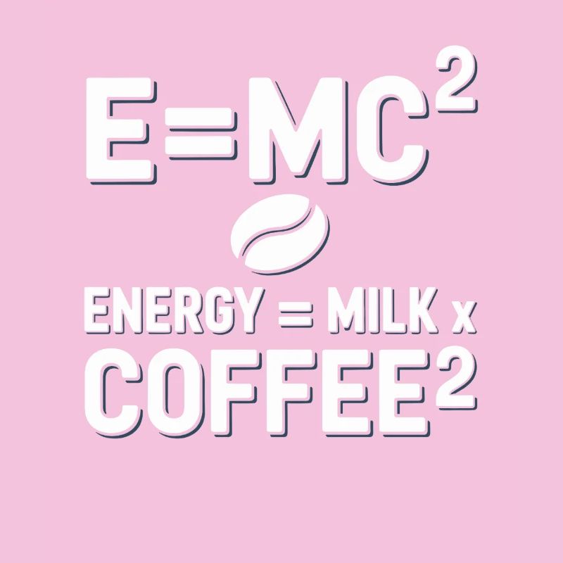 E=MC2 Physik Spruch Koffein Nerd Energie Kaffee