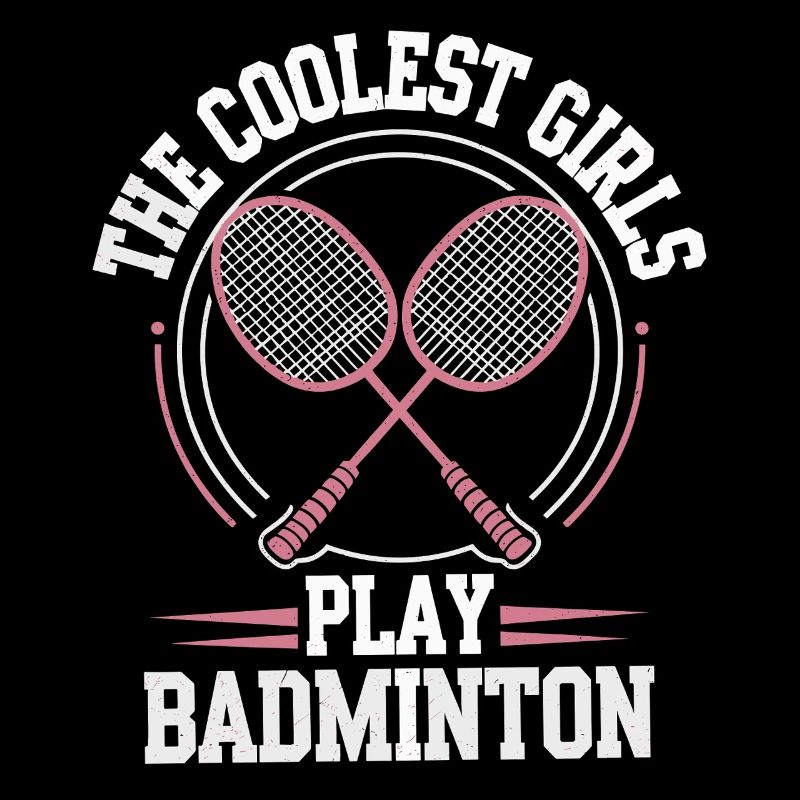 Conception de fille de badminton