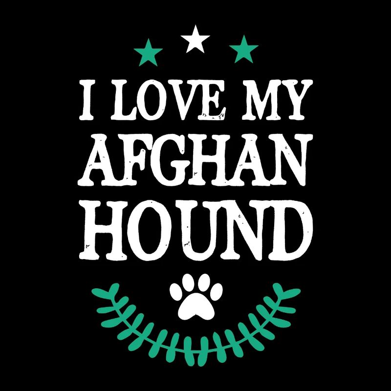 J’aime mon lévrier afghan