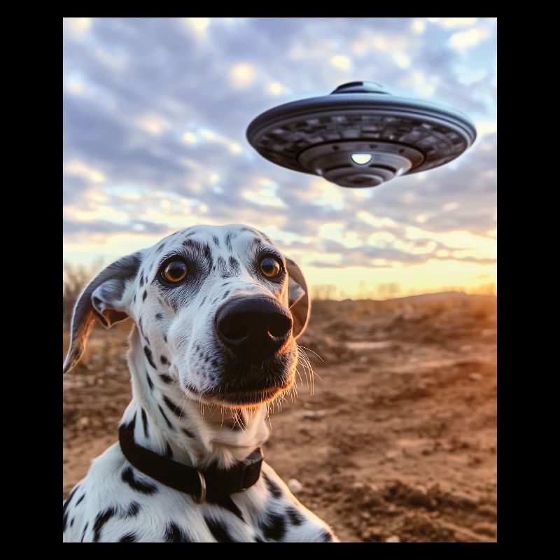 Dalmatian Selfie UFO