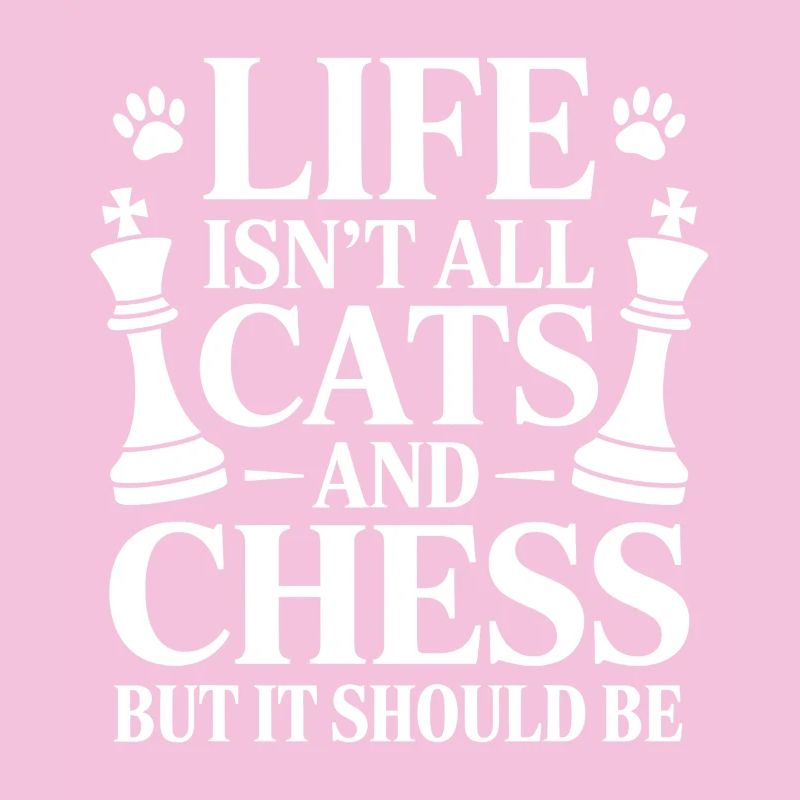 Witziges Schach und Katzen Spruch