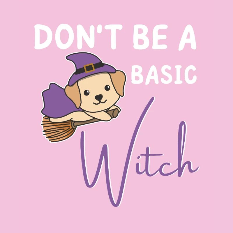 Labrador Halloween Hexen don't be a basic witch