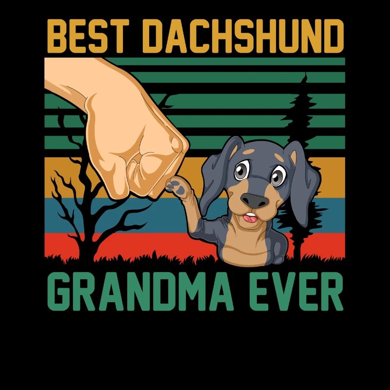 Meilleur design de grand-mère teckel de tous les temps