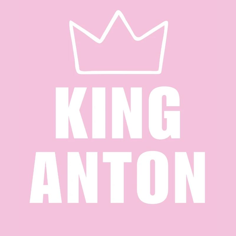 König Anton Krone Shirt – Name beginnt mit A
