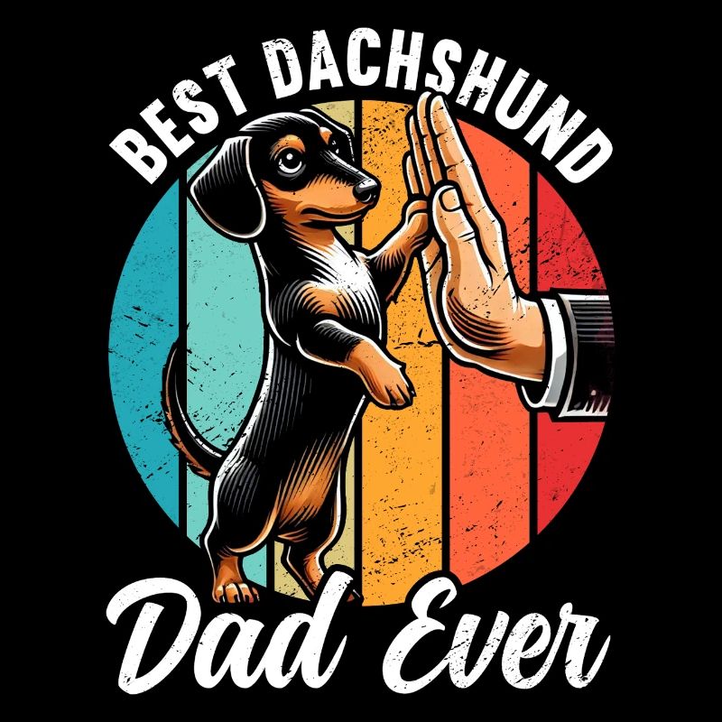 Best Dachshund Dad Ever Dackel Papa Teckel