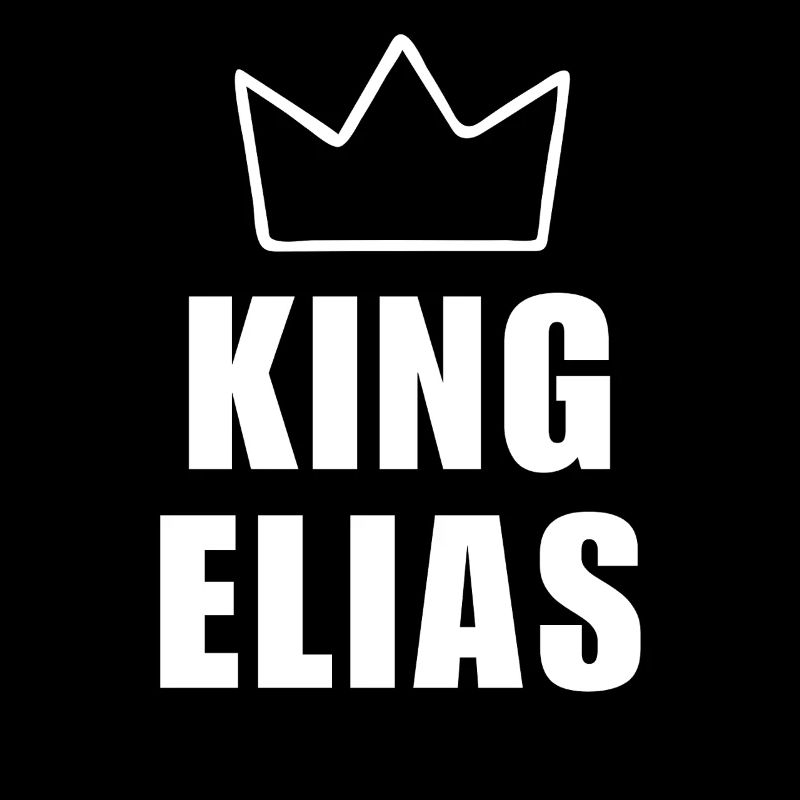 Elias Name with Letter E - King Crown Shirt
