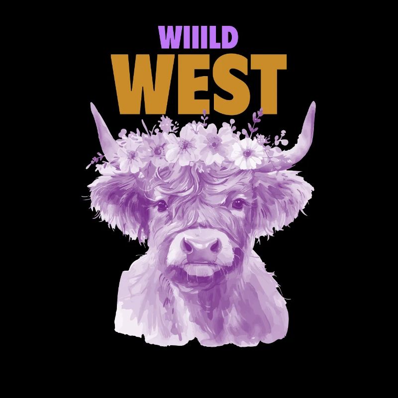 VACHE VIOLETTE DU SAUVAGE OUEST