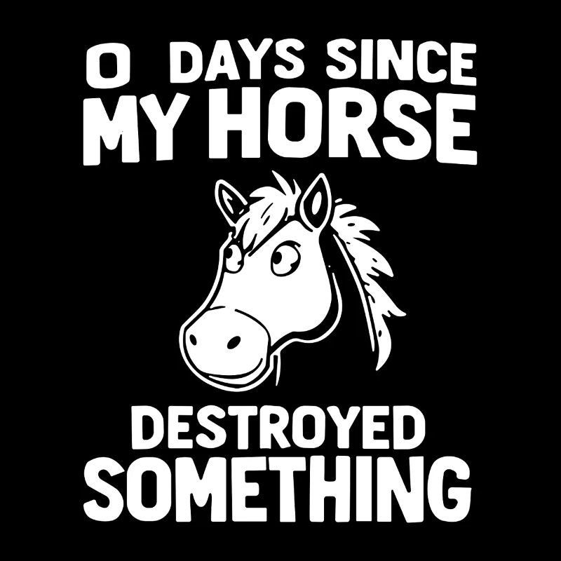 0 Days Since My Horse Destroyed Something Fun