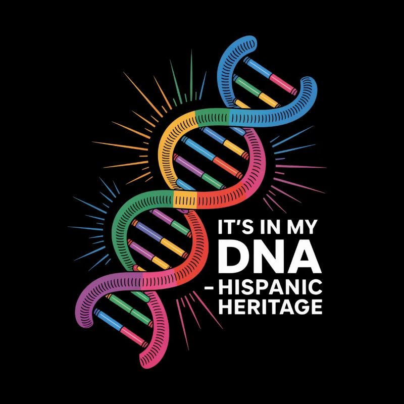 Its In My DNA Hispanic Heritage Latino Pride