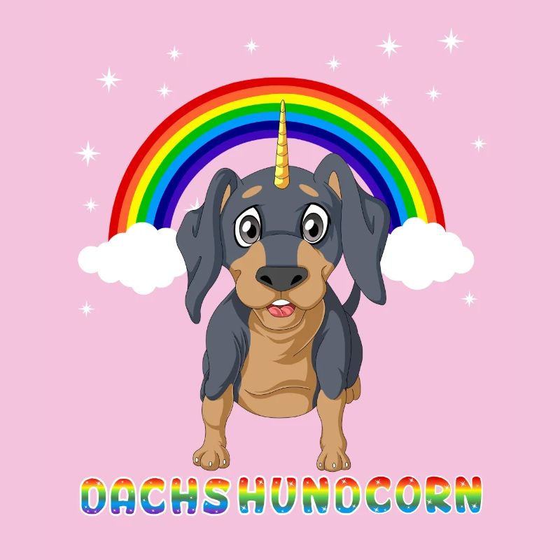 Dachshundcorn Dachshund Unicorn Funny Tee