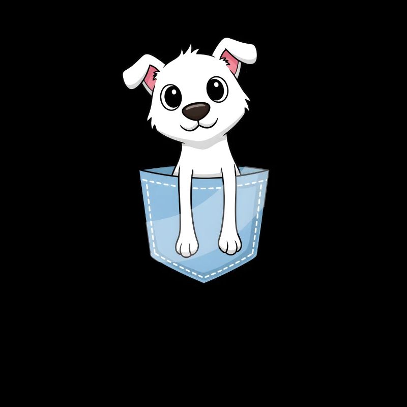 Chiot mignon dans la poche