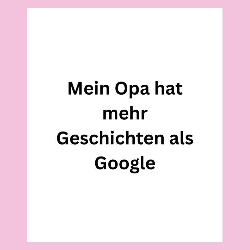 Opa schlägt Google 