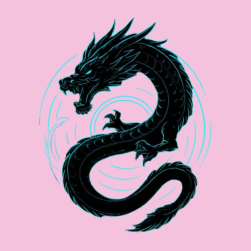 Neon Drache