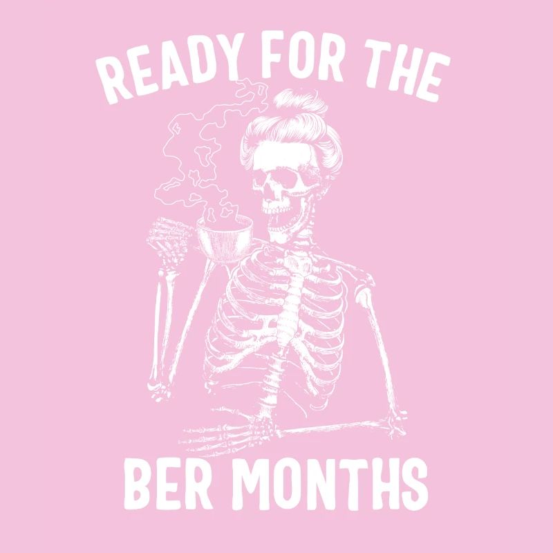 Mesdames prêtes pour le Ber Months Skeleton Coffee