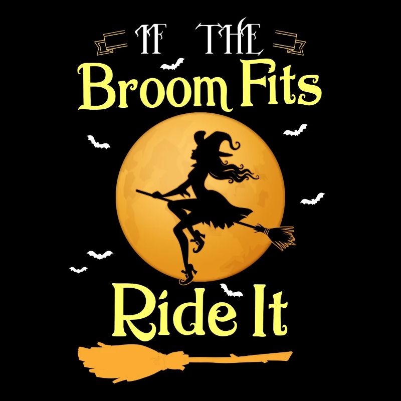 Si le balai convient à la chemise d’Halloween Ride It Witch