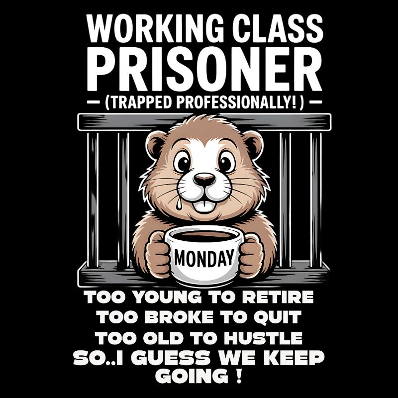Monday Trapped Work Funny Work Outfit