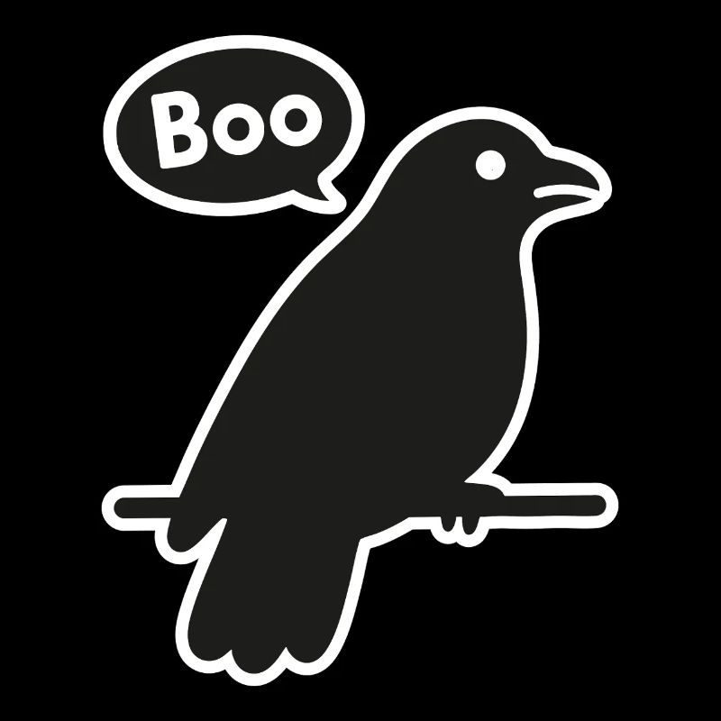 Corbeau effrayant