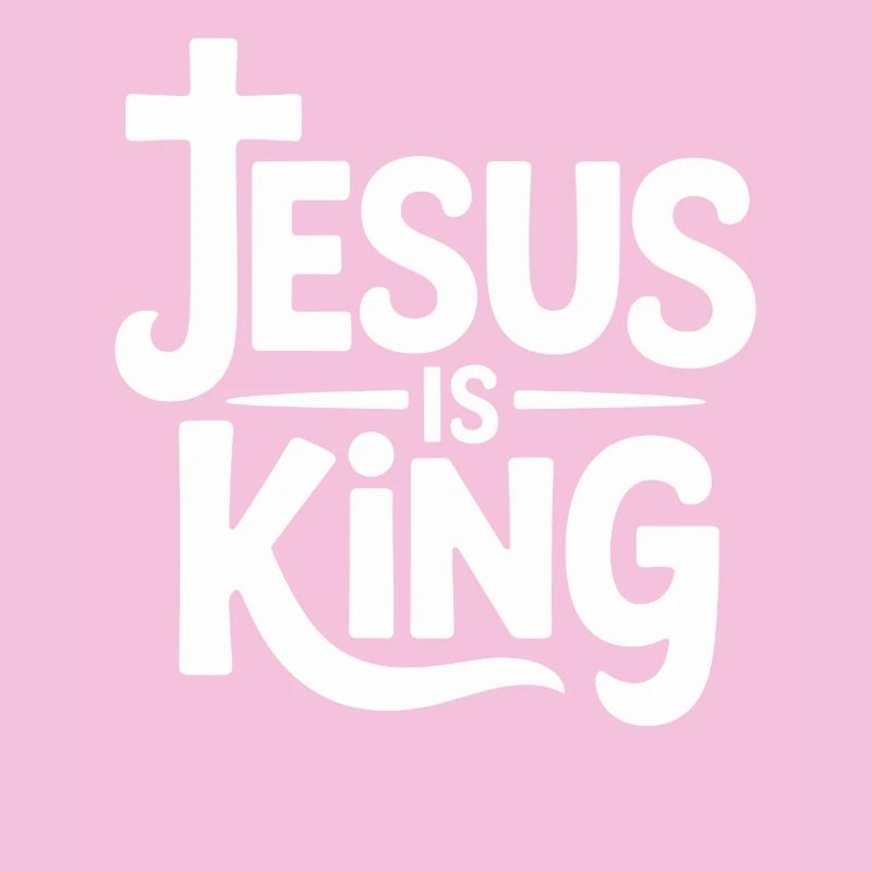 Jésus est roi Croix chrétienne Foi