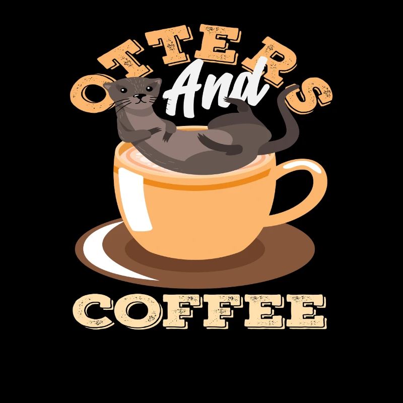 Café Loutre de mer dessin animé