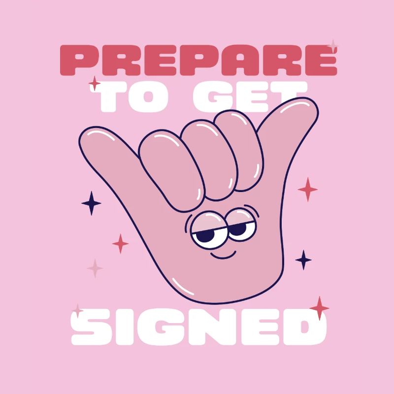 ASL Gebärdensprache Prepare To Get Signed