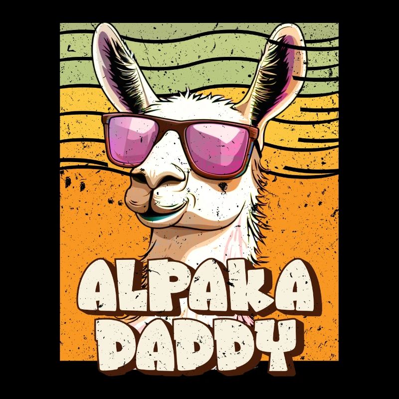 Alpaca Fan Retro Llama Funny