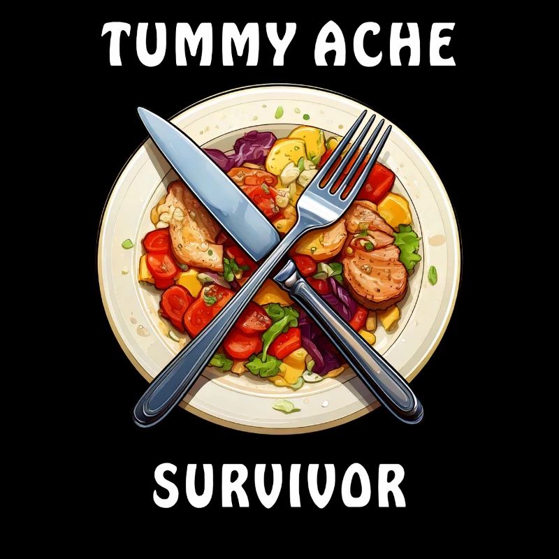 DINNER PLATE Tummy Ache Survivor