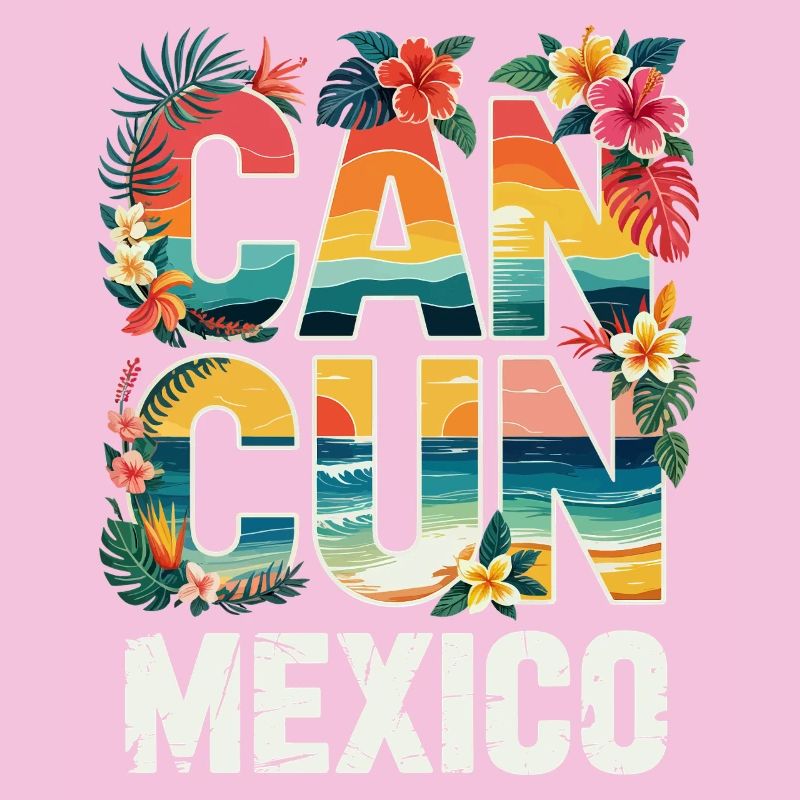 Cancun Mexico Tropical Typography