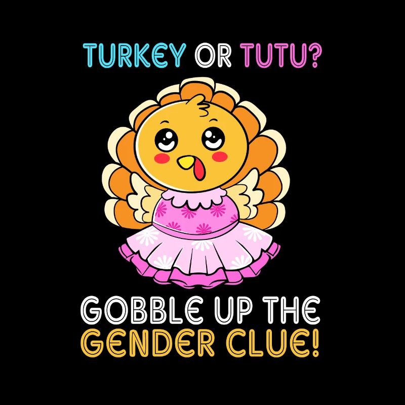 Thanksgiving Gender Reveal Werdende Mutter