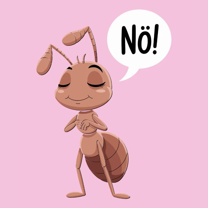 Non! Illustration de fourmi drôle