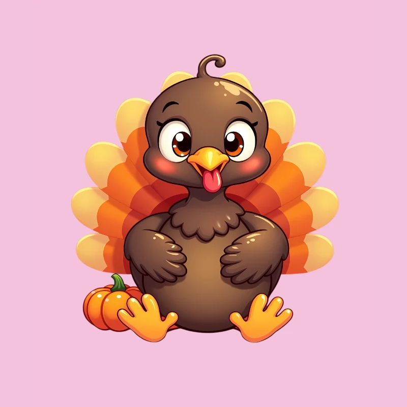 Bébé dinde de Thanksgiving