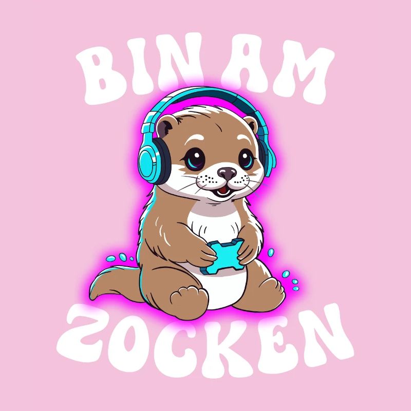 Bin am Zocken Otter 