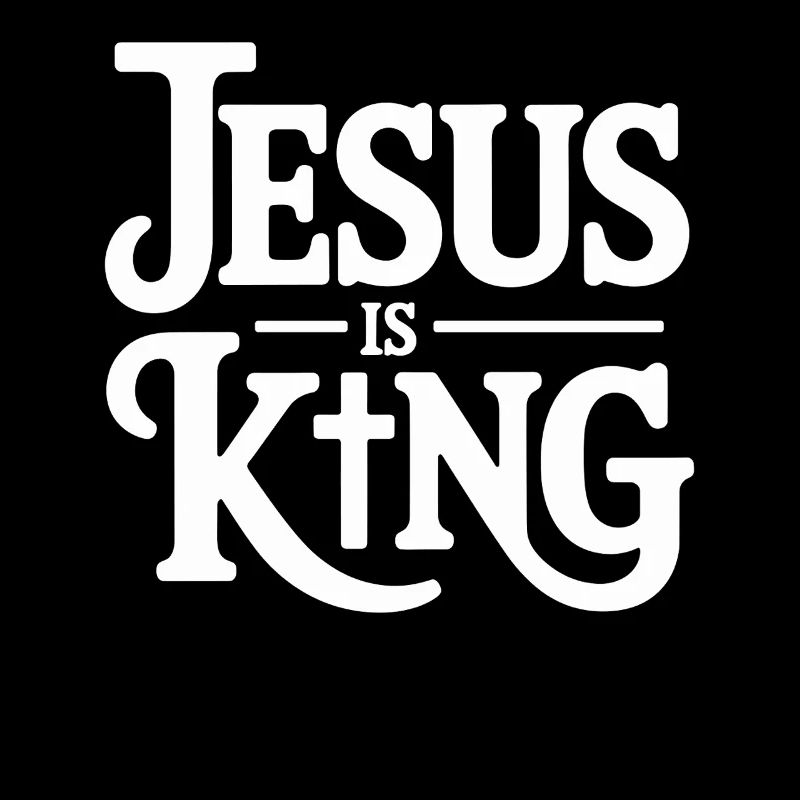 Jésus est roi Croix chrétienne Foi
