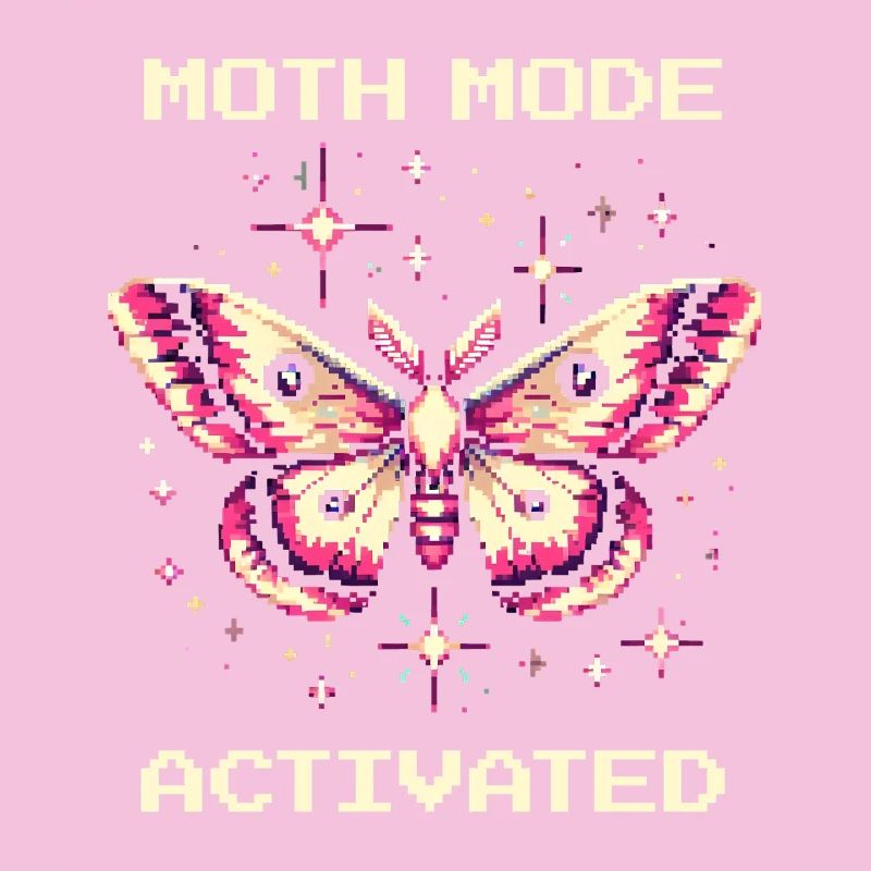 Moth Mode Enabled | Funny Gamer Saying