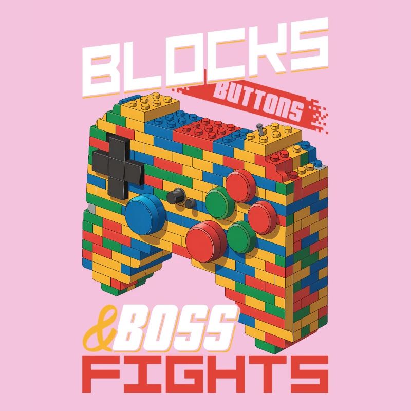 Building Blocks Gamer Gaming Brick Builder