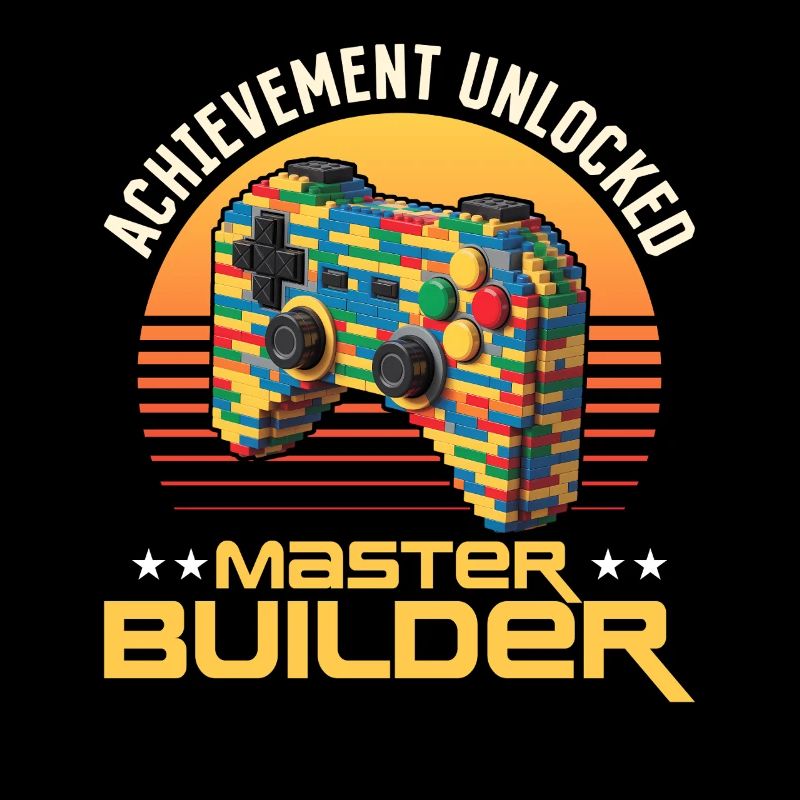 Building Blocks Gamer Gaming Brick Builder