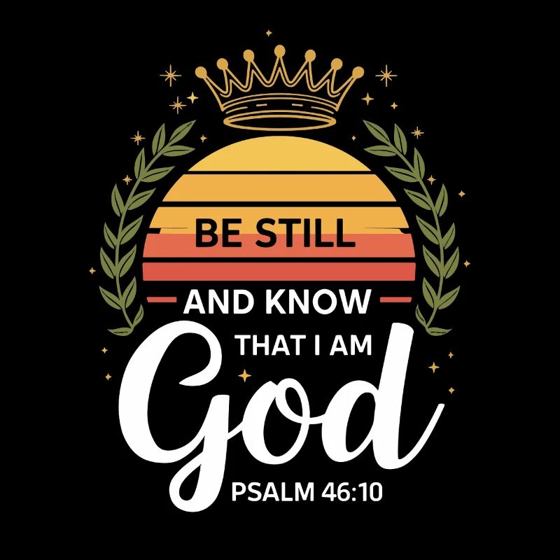 Be Still And Know That I Am God Psalm 46:10 Krone