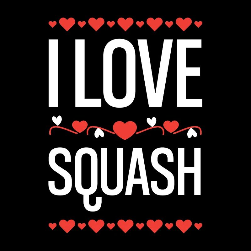 I Love Squash Herz Design