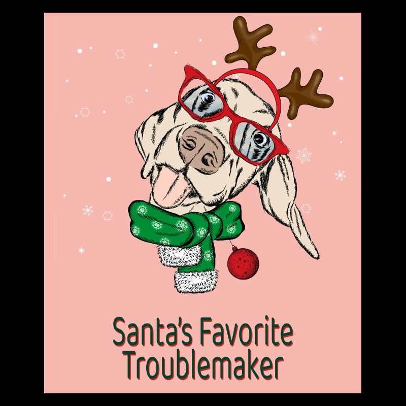 Santa’s Favorite Troublemaker – Lustiger Hund